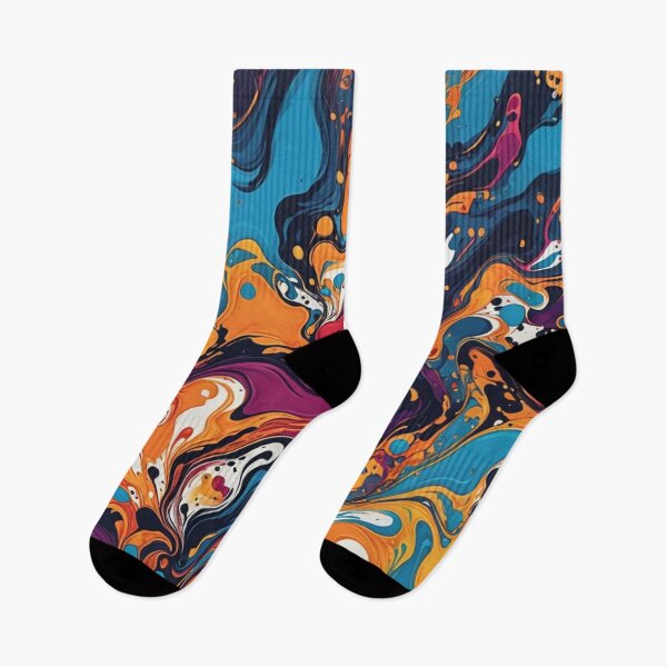 Item preview, Abstract Colorful Ink Spill Pattern designed and sold by calibrit.