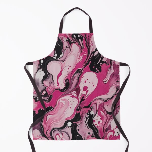 Item preview, Abstract Pink and Black Ink Spill Pattern designed and sold by calibrit.