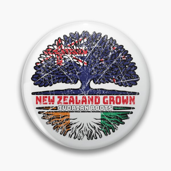 Item preview, Ivory Coast Ivorian New Zealander New Zealand Tree Roots Flag designed and sold by FlagX.