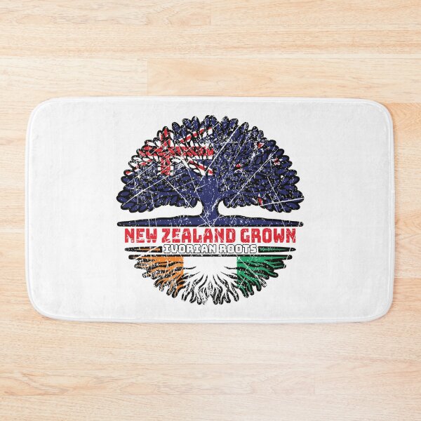 Item preview, Ivory Coast Ivorian New Zealander New Zealand Tree Roots Flag designed and sold by FlagX.