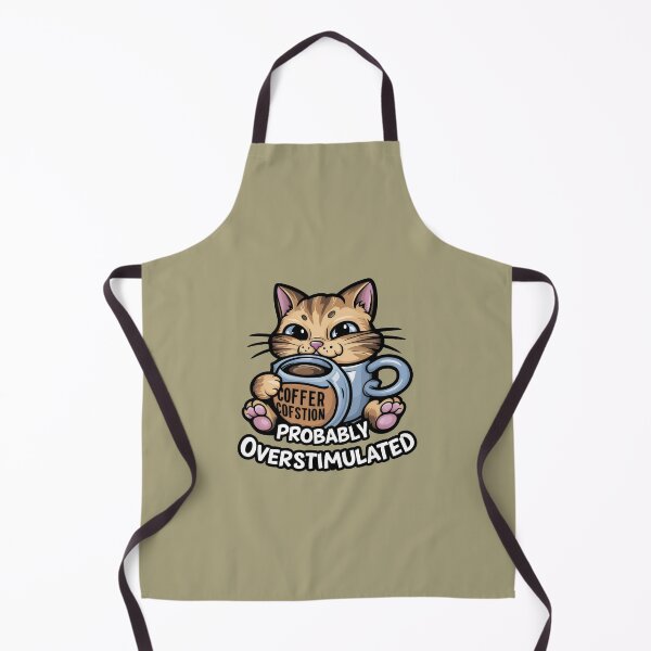 Item preview, Probably Overstimulated: Hyperactive Feline Fun designed and sold by EnchantedDecor.