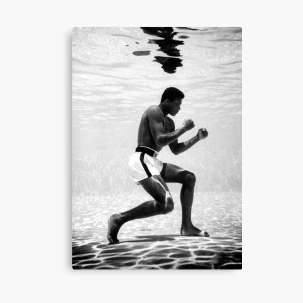 Muhammad Ali Under Water Fighting Position Canvas Print