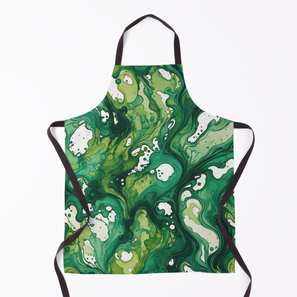 Item preview, Abstract Green Ink Spill Pattern designed and sold by calibrit.