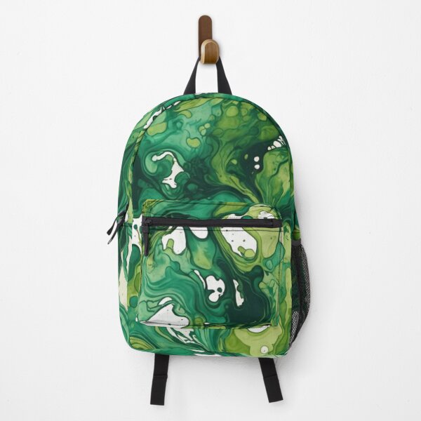 Item preview, Abstract Green Ink Spill Pattern designed and sold by calibrit.