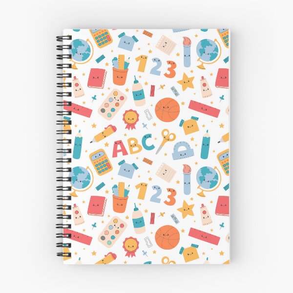 Item preview, Cute School Supplies Pattern designed and sold by AnnaVioletStore.