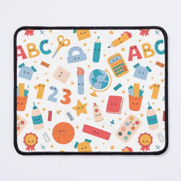 Item preview, Cute School Supplies Pattern designed and sold by AnnaVioletStore.