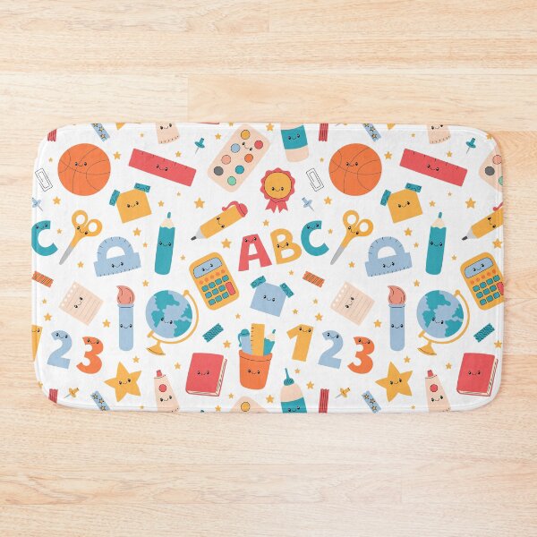 Item preview, Cute School Supplies Pattern designed and sold by AnnaVioletStore.