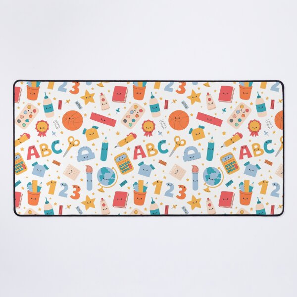Item preview, Cute School Supplies Pattern designed and sold by AnnaVioletStore.