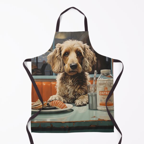Item preview, A dog having lunch at a diner designed and sold by Nickyayee.