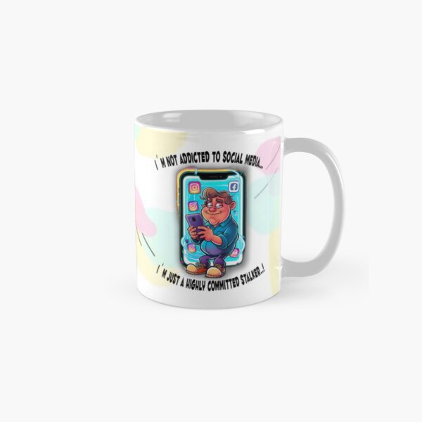 Item preview, I live on social networks / Mug designed and sold by PromoRedesHmo.