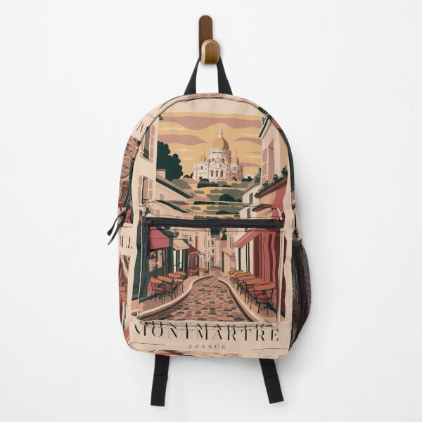 Item preview, Charming Montmartre Streets. Travel Art Poster. designed and sold by CARRAANN.