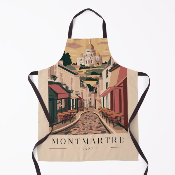 Item preview, Charming Montmartre Streets. Travel Art Poster. designed and sold by CARRAANN.