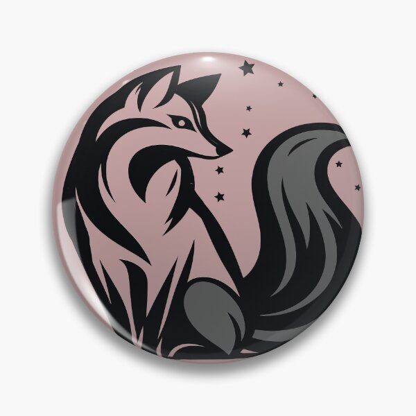 Item preview, Fox sticker vector illustration high resolution printable art work designed and sold by ArtHubdecor.