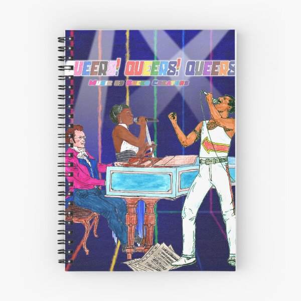 Item preview, Queer Music by Queer Creators (with title lettering) designed and sold by ArthurDurkeeArt.