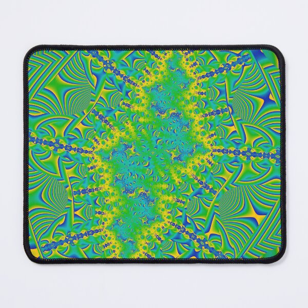 Item preview, Mandelbrot 82 - Abstract fractal tethered yellow-green cell designed and sold by Draeger0.