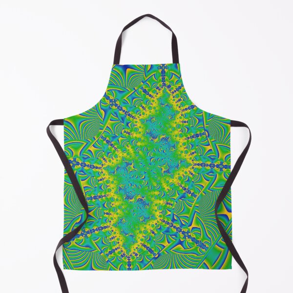 Item preview, Mandelbrot 82 - Abstract fractal tethered yellow-green cell designed and sold by Draeger0.
