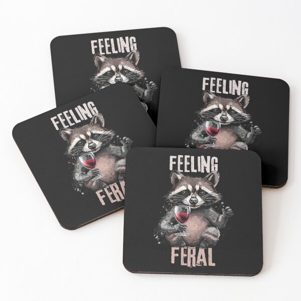 Item preview, Feeling Feral Racoon Feeling Feral Opossum Raccoon designed and sold by ArtFromBeyond.
