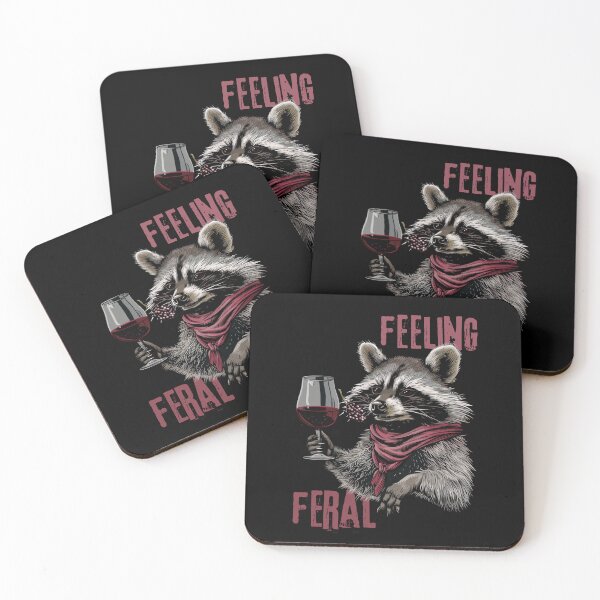Item preview, Feeling Feral Racoon Feeling Feral Opossum Raccoon designed and sold by ArtFromBeyond.