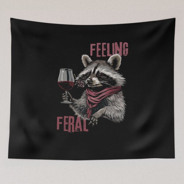 Item preview, Feeling Feral Racoon Feeling Feral Opossum Raccoon designed and sold by ArtFromBeyond.