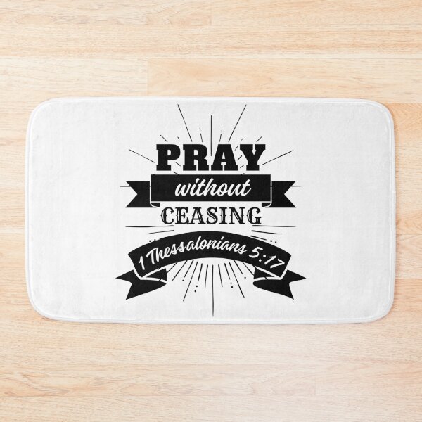 Item preview, Pray Without Ceasing, 1 Thessalonians 5: 17, bible verse designed and sold by MoriaStore.
