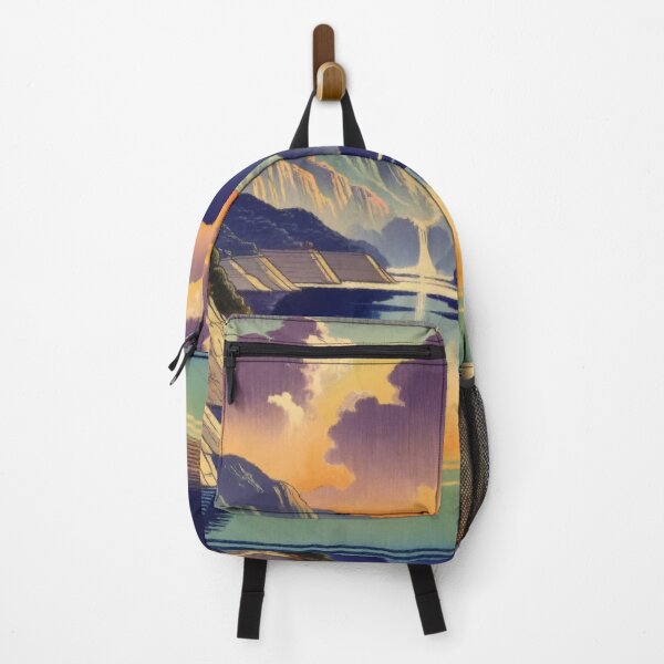 Item preview, Floating Towards Jihinn - A Contemporary Ukiyo-e Nature Landscape designed and sold by Kijiermono.
