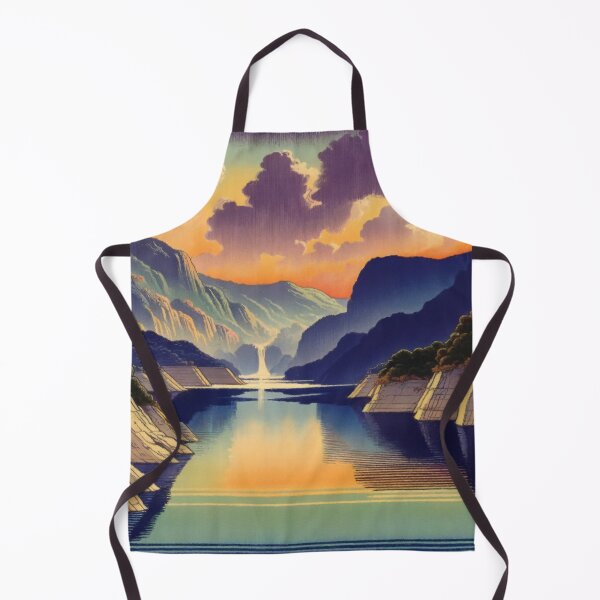 Item preview, Floating Towards Jihinn - A Contemporary Ukiyo-e Nature Landscape designed and sold by Kijiermono.