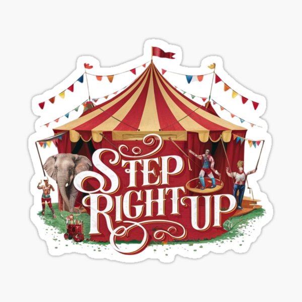 Item preview, Classic Circus Tent, Step Right Up designed and sold by XyzaDesigns.