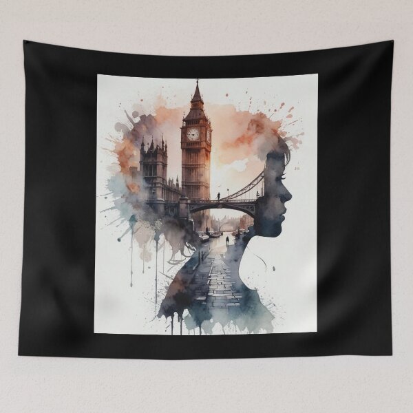 Item preview, London Silhouette Artistic Composition designed and sold by foldustwaer.