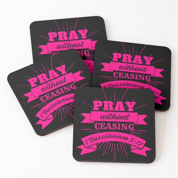 Item preview, Pray Without Ceasing, 1 Thessalonians 5: 17, Bible Quotes designed and sold by MoriaStore.