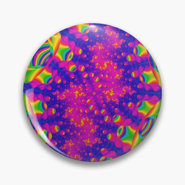 Item preview, Mandelbrot 83 - Banded dynamic rainbow purple glowing fractal pit designed and sold by Draeger0.