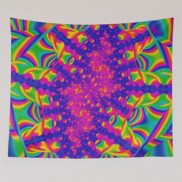 Item preview, Mandelbrot 83 - Banded dynamic rainbow purple glowing fractal pit designed and sold by Draeger0.