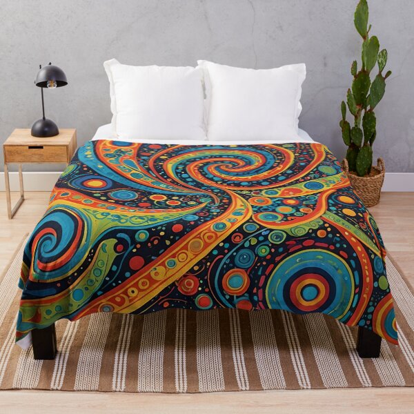 Item preview, Abstract Colourful swirly Pattern designed and sold by druidwolfart.