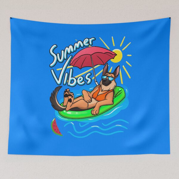 Item preview, Summer Vibes German Shepherd Edition designed and sold by polygrafix.