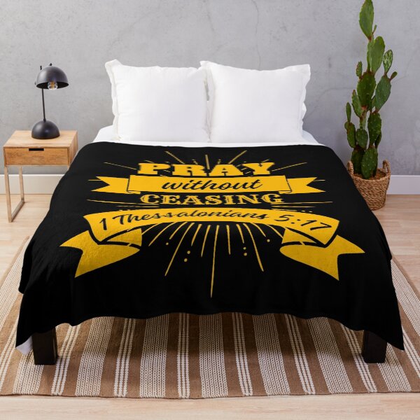 Item preview, Pray Without Ceasing, 1 Thessalonians 5: 17, Pray Quotes designed and sold by MoriaStore.