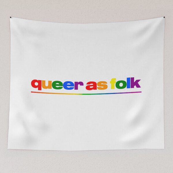 Item preview, Queer as folk logo Pride version  designed and sold by GroupieClub.