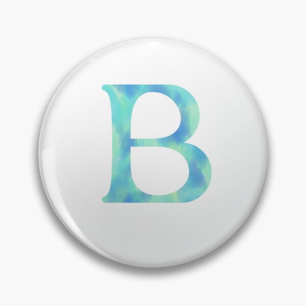 Item preview, “B” aqua   designed and sold by Ninidesignss.