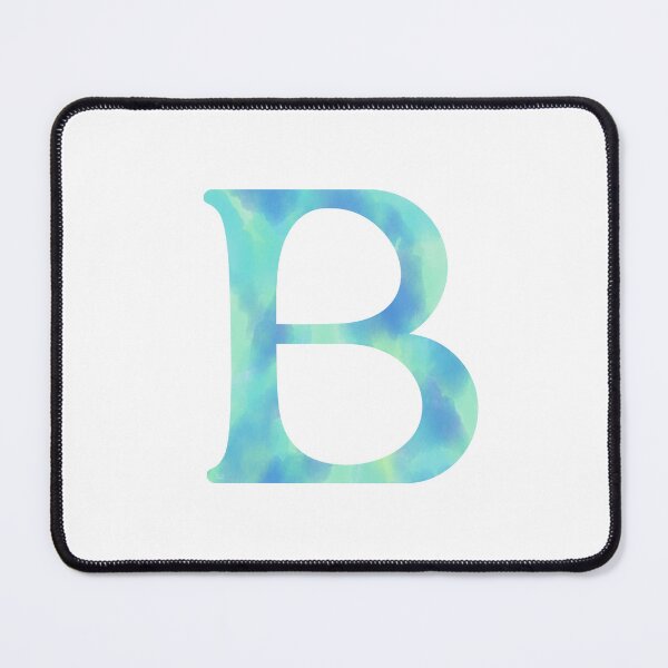 Item preview, “B” aqua   designed and sold by Ninidesignss.