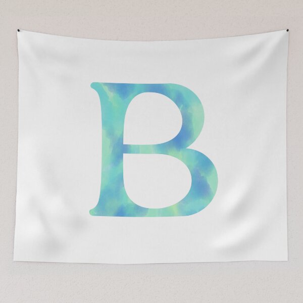 Item preview, “B” aqua   designed and sold by Ninidesignss.