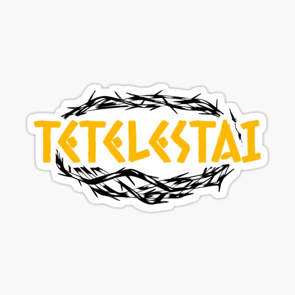 Artikel-Vorschau von Tetelestai, Johannes 19:30, Christliche Zitate, designt und verkauft von MoriaStore.