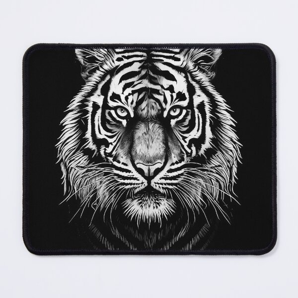 Item preview, Tiger on Woodcut designed and sold by the-cc.