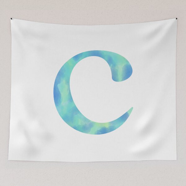 Item preview, “C” aqua   designed and sold by Ninidesignss.