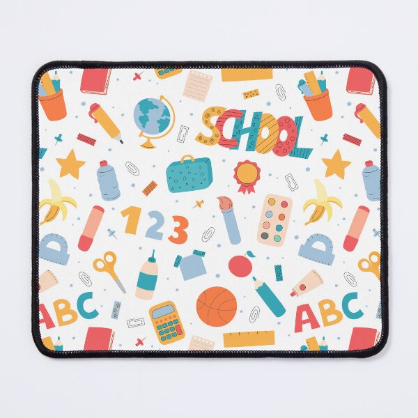 Item preview, Cute School Supplies Pattern designed and sold by AnnaVioletStore.
