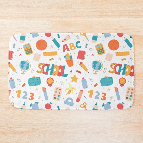 Item preview, Cute School Supplies Pattern designed and sold by AnnaVioletStore.