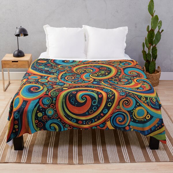 Item preview, Abstract Colourful swirly Pattern designed and sold by druidwolfart.