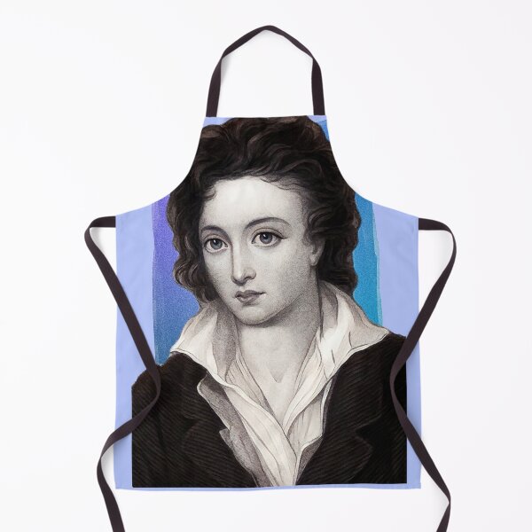 Item preview, English Poet Percy Bysshe Shelley - blue - illustration designed and sold by Litstoy.