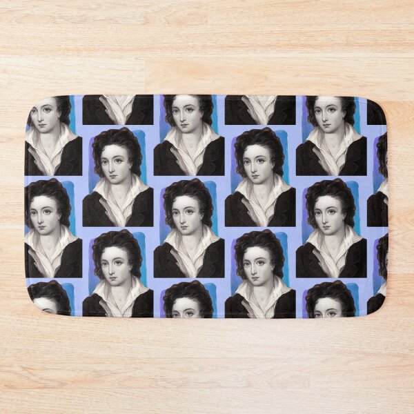 Item preview, English Poet Percy Bysshe Shelley - blue - illustration  designed and sold by Litstoy.