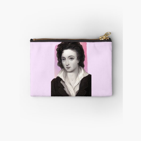 Item preview, English Poet Percy Bysshe Shelley - pink - illustration  designed and sold by Litstoy.