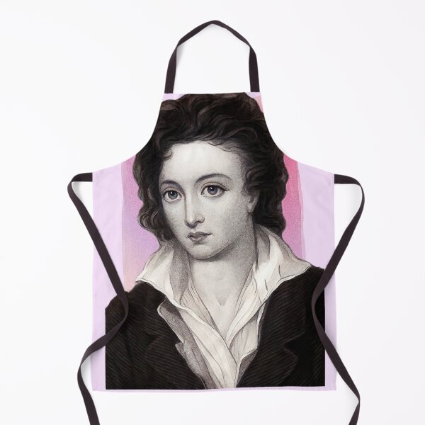 Item preview, English Poet Percy Bysshe Shelley - pink - illustration designed and sold by Litstoy.