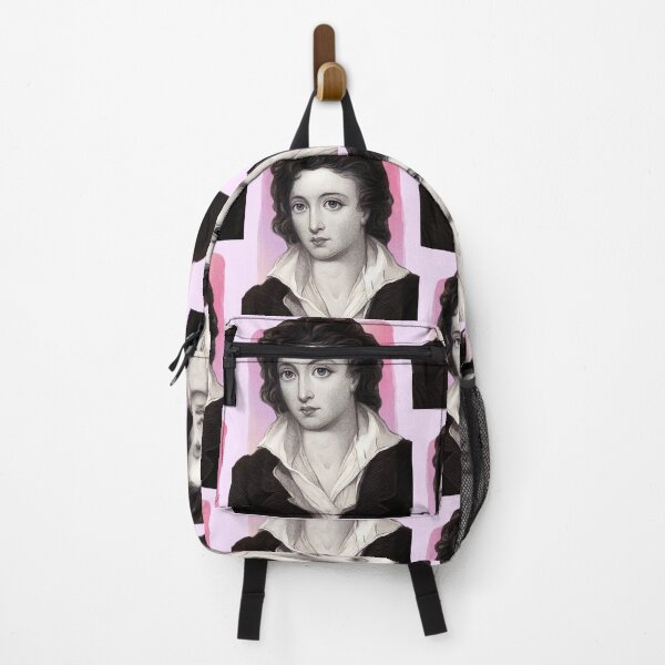 Item preview, English Poet Percy Bysshe Shelley - pink - illustration designed and sold by Litstoy.