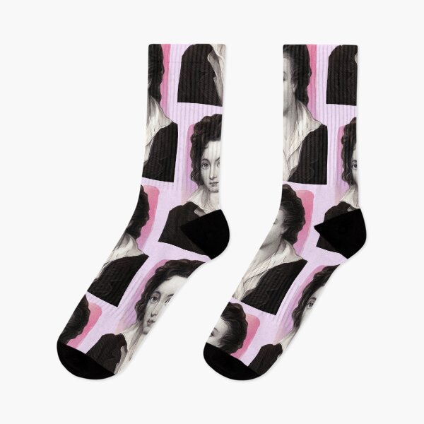 Item preview, English Poet Percy Bysshe Shelley - pink - illustration  designed and sold by Litstoy.